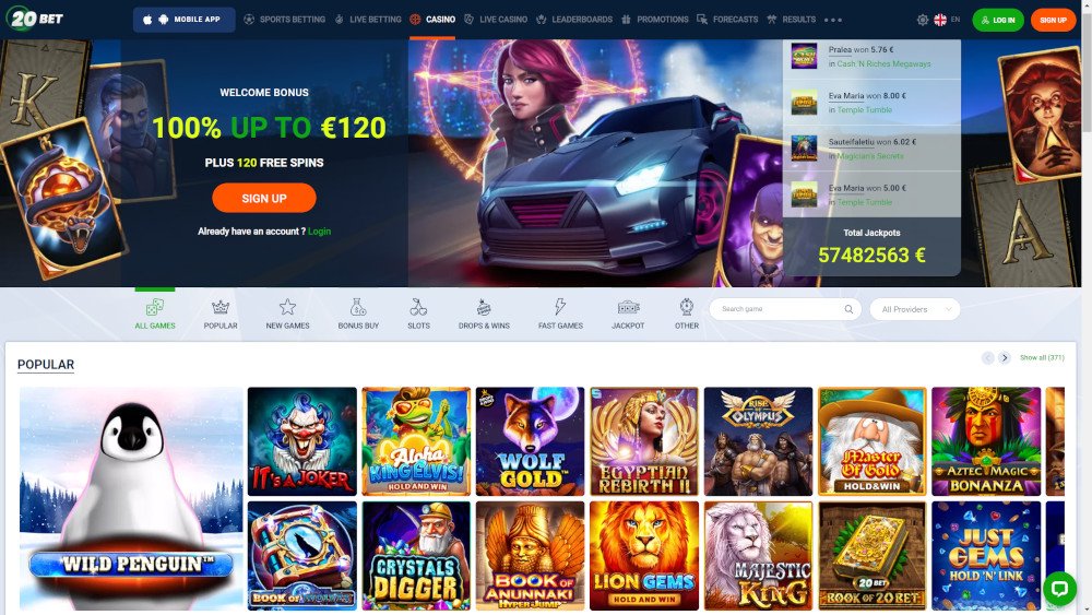 20Bet Casino Site