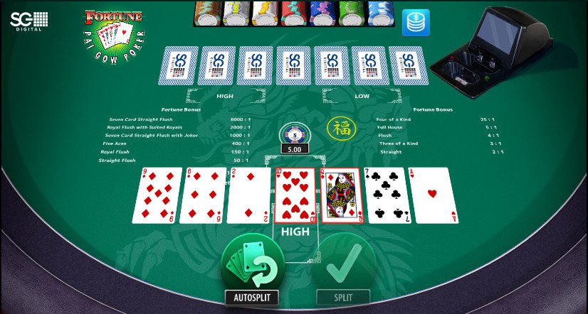 Pai Gow Poker Mobile Game